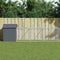 vidaXL - Hondenhok - met - dak - 117x813x123 - cm - gegalvaniseerd - staal - antraciet