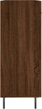 vidaXL - Dressoir - 69,5x34x90 - cm - bewerkt - hout - bruin - eikenkleur