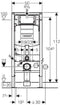 Geberit Sigma Duofix UP320 - Inbouwreservoir h112 cm - Frontbediening