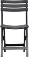 vidaXL - Tuinstoelen - inklapbaar - 2 - st - kunststof - antraciet