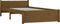 vidaXL - Bedframe - massief - hout - honingbruin - 90x200 - cm