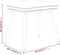 vidaXL - Voetenbank - 45x29,5x35 - cm - stof - donkergrijs