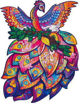 UNIDRAGON Houten Puzzel Voor Volwassenen Dier - Sprookjesvogel - 700 stukjes - Royal Size 43x57 cm