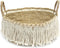 The Boho Fringe mand wit 40cm