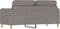 vidaXL - Tweezitsbank - 140 - cm - stof - taupe
