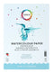 Qrea - Aquarelblok a4 20vel 200gr gelijmd | 5 stuks