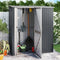 vidaXL - Tuinschuur - 180,5x97x209,5 - cm - gegalvaniseerd - staal - antraciet