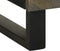 vidaXL - Nachtkastje - 50x33x62 - cm - massief - mangohout - zwart
