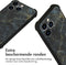 iMoshion Hoesje Geschikt voor iPhone 13 Pro Hoesje Met Koord - iMoshion Design Hoesje met Koord - Zwart / Black Marble