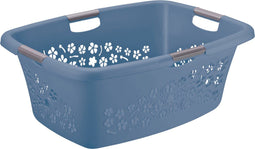 Rotho Wasmand Flowers 65 x 48 x 26 cm - 50 l Kunststof Blauw