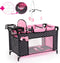 Bayer Design - Multibed - Kinderstoel en verschoningsruimte - Zwart Wit Roze