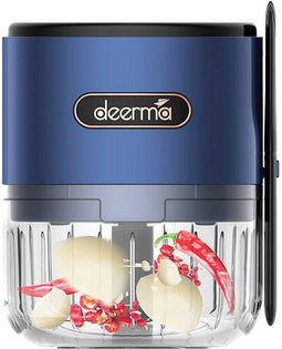 Deerma Mini - Elektrische hakmolen - Multifunctioneel met schraper - Universele hakmolen voor Groenten, fruit, uien, noten, knoflook, USB-oplaadbaar