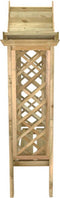 vidaXL - Pergola - met - dak - en - bank - geïmpregneerd - grenenhout