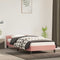 vidaXL - Bedframe - met - hoofdeinde - zonder - matras - 90x200 - cm - fluweel - roze