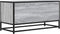 vidaXL - Tv-meubel - 80x34,5x40 - cm - bewerkt - hout - metaal - grijs - sonoma - eiken