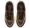 PS Poelman JANA - Dames Sneakers - Chunky zool 5 cm - Bruin met beige
