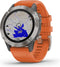 Garmin fēnix 6 - Smartwatch - GPS multi-sport met muziek - Grijs (Oranje)