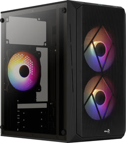 Aerocool CS-107 - ATX Mini-Toren - 3x 120mm FRGB fans - Zwart