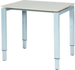 Verstelbaar Bureau - Domino 80x60 Eiken - alu frame
