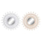 Wandspiegel DKD Home Decor Scandi Kristal Natuurlijk Wit Polypropyleen (50 x 2,5 x 50 cm) (2 Stuks)