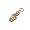 Berben Design Sleutelhanger G-Sleutel - Esdoorn/Noten - 6 x 1.5 x 0.6cm