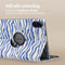 iMoshion Tablet Hoes Geschikt voor Honor Pad X9 - iMoshion 360° Draaibare Design Bookcase 2.0 - Meerkleurig /White Blue Stripes