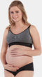 MAGIC Bodyfashion Mama Nursing Bra Lace - Beugelloze beha - Uitneembare pads - Zwart/Grijs
