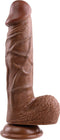 Evolved Dildo Love Toy Realistic Dildo, Dark 20.3 Cm Bruin
