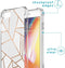 iMoshion Hoesje Geschikt voor iPhone SE (2022) / SE (2020) / 8 / 7 Hoesje Met Koord - iMoshion Design Hoesje met Koord - Wit / Meerkleurig / Goud / White Graphic