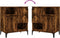 vidaXL - Dressoir - 60x35x70 - cm - bewerkt - hout - gerookt - eikenkleurig