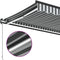 vidaXL - Luifel - handmatig - uittrekbaar - en - LED - 400x300 - cm - antraciet - en - wit