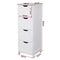 Esituro Badkamerkast SBP0020 Met 4 Lades - MDF Wit - Compact en Ruim 24 x 26 x 16 cm