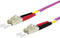 Metz Connect 151S1JOJO20E - Glasvezel Aansluitkabel - 2x LC-stekker - 2.00 m Roze