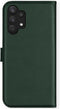 Selencia Galaxy A32 (5G) - Echt Lederen Bookcase - 3 Pashouders - Groen