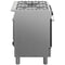 Etna FG190RVS - Gas/Electric Fornuis - 3-rings Wokbrander - Roestvrijstaal