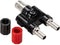 TRU COMPONENTS Adapterstekker BNC-bus - Bus 4 mm Recht Zwart