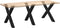 vidaXL - Eettafelpoten - 3 - st - X-vormig - 90x(72-73) - cm - staal - zwart