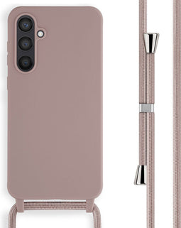 imoshion Hoesje Geschikt voor Samsung Galaxy S23 FE Hoesje Met Koord - imoshion Siliconen hoesje met koord - roze