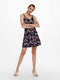 ONLY ONLKARMEN S/L SHORT DRESS AOP WVN NOOS - Dames Jurk - All over bloemenprint - Maat 36