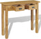 vidaXL - Wandtafel - massief - teakhout - 90x30x80 - cm