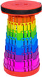 Opvouwbare kruk extra strong regenboog per 5 - telescopische kruk - 250 kg - inklapbare kruk - draagbaar - kampeerstoel - opstapkrukje