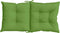 vidaXL - Stoelkussens - 2 - st - lage - rug - 100x50x7 - cm - stof - gemêleerd - groen
