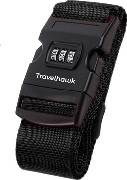 Travelhawk Kofferriem - Bagageriem - Verstelbaar 180 cm - Kleur: Blauw