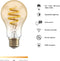 Hombli Smart Filament Bulb - E27 A60 Warmwit licht - Vintage look - Wifi - 1 Stuk