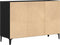 vidaXL - Dressoir - Zwart - Eiken - 103,5x35x70 - cm - Gelaagd - Hout