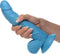 POP 7.5 Dildo with Balls - Blue