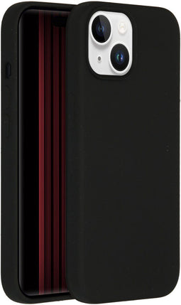 Accezz Liquid Silicone Backcover iPhone 15 - Schokabsorberend - Zwart