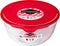 Ronde Lunchtrommel met Deksel Ô Cuisine Prep&store Ocu Rood 1 L 17 x 17 x 9 cm Glas (3 Stuks)
