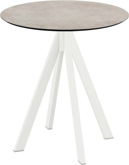 Infinity Terrastafel Wit Frame + Moonstone HPL 70 cm - Essentials 120021370