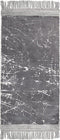 HANLI - Vloerkleed - Grijs - 80 x 150 cm - Viscose